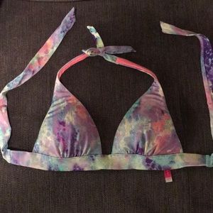 Victoria’s Secret Tie Dyed Halter Bikini Top Small
